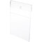 Plymor Clear Acrylic Top-Fold Literature Sign Holder Frame (Wall Mount), 6" W x 9" H